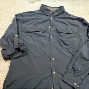 REI Gray Outdoor Shirt | UPF 50+
